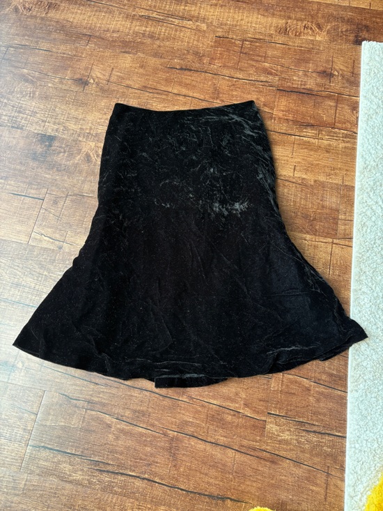 Tapemeasure Dresses & Skirts - Black Velvet A-Line Women's Skirt